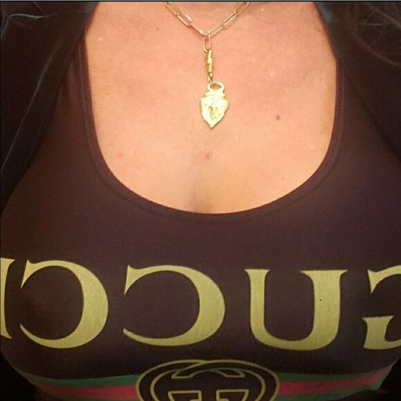 GUCCI Necklace Vintage Knight Zipper Pull Repurposed - Picture 7 of 8